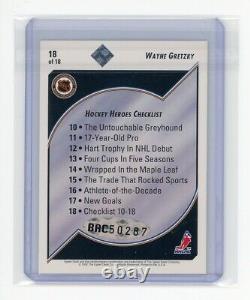 1992-93 Upper Deck Heroes #18 Wayne Gretzky Autograph AUTO (UDA #BAC50287)