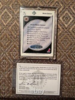 1992-93 Upper Deck Hockey Heroes Wayne Gretzky Checklist Autographed #18 Wayne
