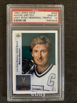 1992-93 Upper Deck Lady Byng Trophy Wayne Gretzky #435 Los Angeles Kings PSA 10