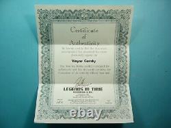 1992/93 Upper Deck NHL Hockey Card #25 Wayne Gretzky Auto Autograph Certified Ud