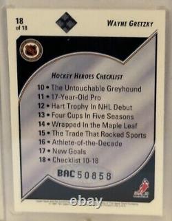 1992-93 Upper Deck UDA Wayne Gretzky Heroes #18 auto/2800 withUDA #BAC50858