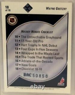 1992-93 Upper Deck UDA Wayne Gretzky Heroes #18 auto/2800 withUDA #BAC50858