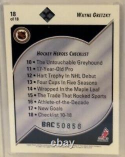 1992-93 Upper Deck UDA Wayne Gretzky Heroes #18 auto/2800 withUDA #BAC50858