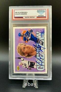 1992-93 Upper Deck WAYNE GRETZKY #18 Auto /2800 DSG Authentic Signature