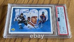 1992 Upper Deck #33 Wayne Gretzky'1500' Los Angeles Kings, Oilers PSA 10