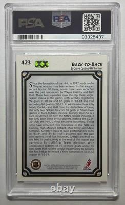1992 Upper Deck Back to Back Brett Hull Wayne Gretzky #423 PSA 10 hockey