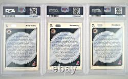 1992 Upper Deck Hockey Heroes Wayne Gretzky (#10-18) Full Set PSA Graded