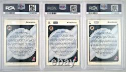 1992 Upper Deck Hockey Heroes Wayne Gretzky (#10-18) Full Set PSA Graded