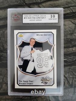 1992 Upper Deck Hockey Heroes Wayne Gretzky The Trade That Rocked Sports