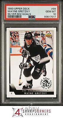 1993 Upper Deck Silver 802 Goals #99 Wayne Gretzky Hof Pop 6 Psa 10 H4077216-017