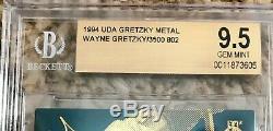 1994 UDA Upper Deck Wayne Gretzky 24K Metal Gold /3500 Graded BGS Gem Mint 9.5