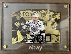 1994 UPPER DECK WAYNE GRETZKY JUMBO AUTOGRAPH 2500 CAREER PTS with COA 298/1000