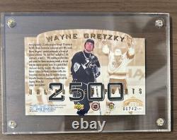1994 UPPER DECK WAYNE GRETZKY JUMBO AUTOGRAPH 2500 CAREER PTS with COA 298/1000