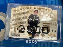 1994 UPPER DECK WAYNE GRETZKY JUMBO AUTOGRAPH 2500 CAREER PTS with COA 70/1000