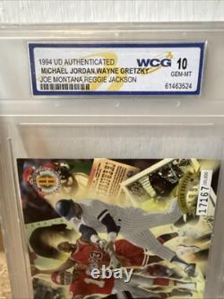 1994 Upper Deck Michael Jordan, Joe Montana, Wayne Gretzky Card JUMBO MINT 10