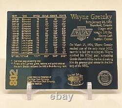 1994 Wayne Gretzky Upper Deck Commemorative 802 Goals 24K Gold Hockey Card /3500