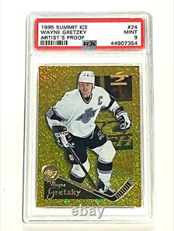 1995-96 Summit Ice Artist's Proof Wayne Gretzky Psa Graded 9 Insert Card #24