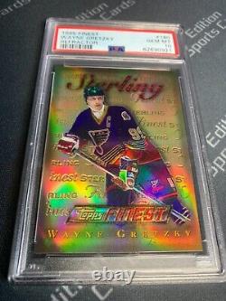 1995 Topps Finest Wayne Gretzky #180 Gold Refractor PSA 10 Pristine Copy