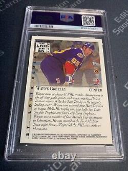 1995 Topps Finest Wayne Gretzky #180 Gold Refractor PSA 10 Pristine Copy