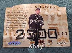 1995 UDA SP 2500th Point Signed WAYNE GRETZKY Auto #250/1000 GOAT HOF COA