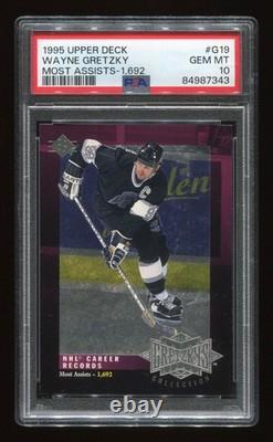 1995 Upper Deck Wayne Gretzky G19 PSA 10 Pop 6 SP Gretzky Collection Most Assist