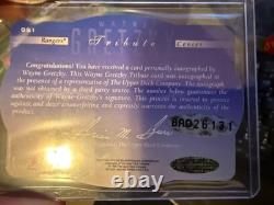 1996-97 Spx Master Set Base Gold Holoview And Wayne Gretzky Auto Read