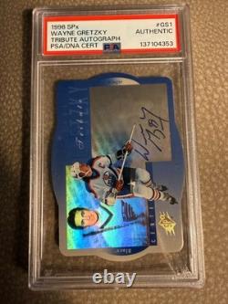 1996-97 UD SPX TRIBUTE AUTO #GS1 WAYNE GRETZKY PSA Authentic