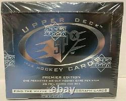 1996/97 Upper Deck Spx NHL Hockey Hobby Box Wayne Gretzky Auto New Sealed