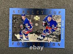 1996-97 Wayne Gretzky/Mark Messier Upper Deck Ice Stanley Cup Foundation #S1