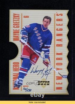 1996 Upper Deck Authenticated National Heroes 16/250 Wayne Gretzky Auto HOF 0a4