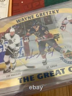 1996 Upper Deck Great One Wayne Gretzky Limited Edition Jumbo Card Auto /399 COA