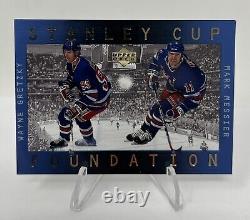 1996 Upper Deck Ice Stanley Cup Foundations Wayne Gretzky Mark Messier #S1 HOF