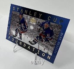 1996 Upper Deck Ice Stanley Cup Foundations Wayne Gretzky Mark Messier #S1 HOF