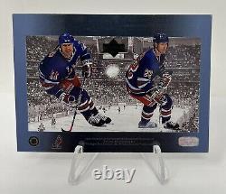 1996 Upper Deck Ice Stanley Cup Foundations Wayne Gretzky Mark Messier #S1 HOF