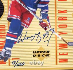 1996 Upper Deck National Hero #nh1 Wayne Gretzky Auto Jumbo Die-cut Card /250