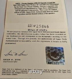 1996 Wayne Gretzky Upper Deck SP #66 Autograph UDA COA /500 Dealer incentive