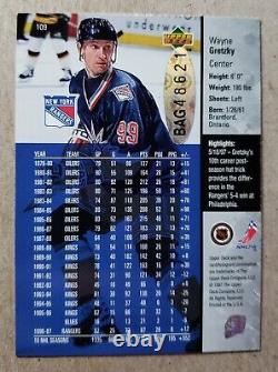 1997-98 Upper Deck Certified Buyback Autograph Wayne Gretzky Auto /500 Rangers