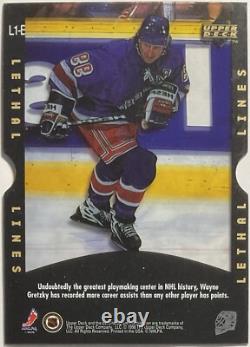 1997-98 Upper Deck Ice Lethal Lines 2 GOLD RARE Wayne Gretzky WithCoating #L1-B