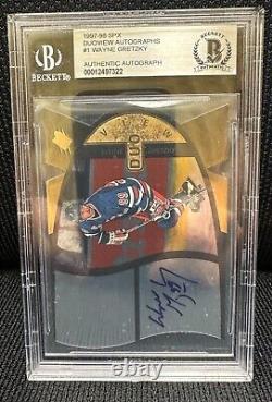 1997 SPx Duo View AUTO Wayne Gretzky /100 Beckett Authentic Autograph Upper Deck
