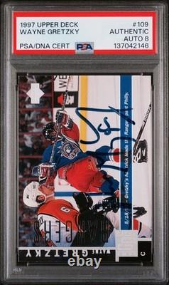 1997 Ud #109 Wayne Gretzky Psa Authentic Auto 8