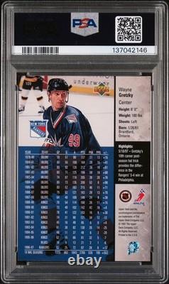 1997 Ud #109 Wayne Gretzky Psa Authentic Auto 8