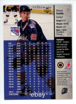 1997 Upper Deck Game Dated 109 Wayne Gretzky Autograph