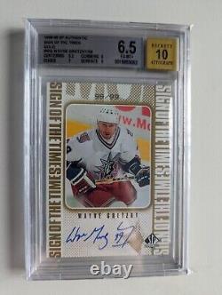 1998-99 SP Authentic Wayne Gretzky Sign Of The Times SOTT GOLD Autograph #99/99