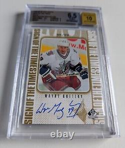 1998-99 SP Authentic Wayne Gretzky Sign Of The Times SOTT GOLD Autograph #99/99