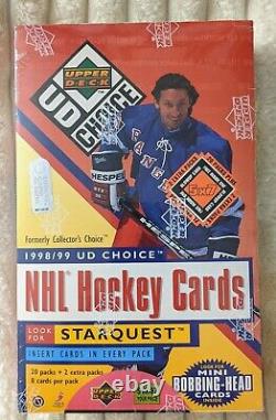 1998-99 Upper Deck Choice Factory Sealed Hockey Blaster Box GOLD starquest