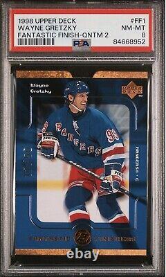 1998-99 Upper Deck Fantastic Finishers Wayne Gretzky Quantum 2 #/50 #FF1 Psa 8