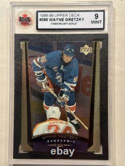 1998-99 Upper Deck Hockey Gold Reserve #388 Wayne Gretzky Team Checklist KSA 9