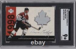 1998-99 Upper Deck Ice McDonalds Wayne Gretzky Game Jersey 127/198 SGC 9 Mint