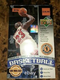 1998-99 Upper Deck MJ Access Basketball sealed box