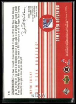 1998-99 Upper Deck MVP #GU-WG Wayne Gretzky Game Souvenirs